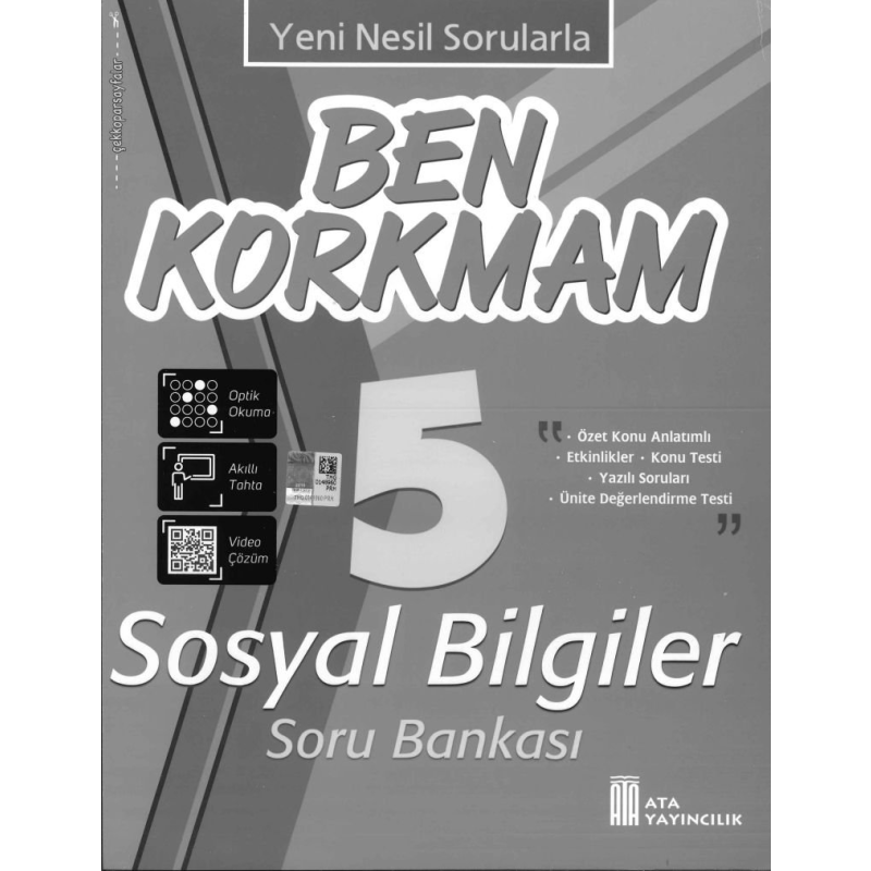 BEN KORKMAM SOSYAL BİLGİLER SORU BANKASI