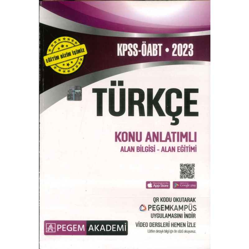 TÜRKÇE KONU ANLATIMLI ALAN BİLGİSİ-ALAN EĞİTİMİ