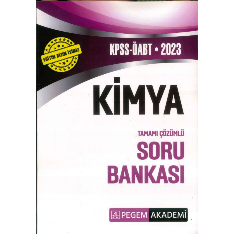 KİMYA TAMAMI ÇÖZÜMLÜ SORU BANKASI