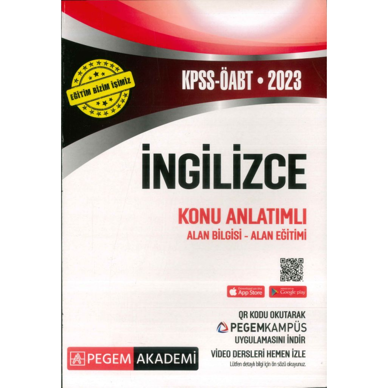 İNGİLİZCE KONU ANLATIMLI ALAN BİLGİSİ-ALAN EĞİTİMİ