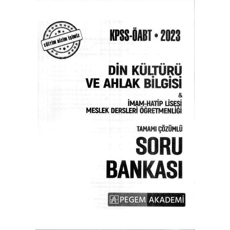 DİKAB TAMAMI ÇÖZÜMLÜ SORU BANKASI