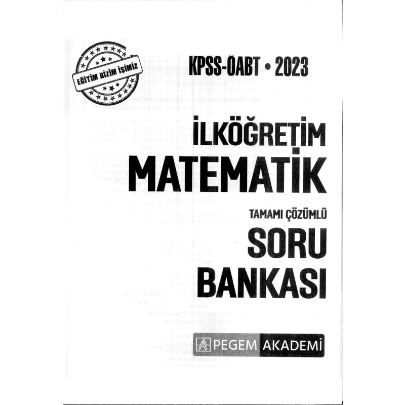 İLKÖĞRETİM MATEMATİK TAMAMI ÇÖZÜMLÜ SORU BANKASI