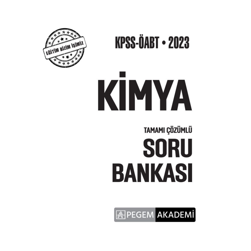 KİMYA TAMAMI ÇÖZÜMLÜ SORU BANKASI