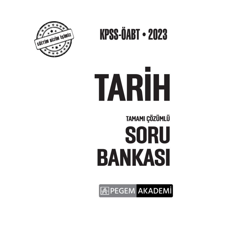 TARİH TAMAMI ÇÖZÜMLÜ SORU BANKASI