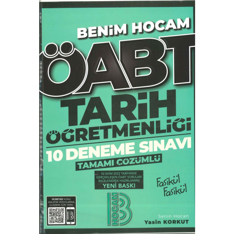 TARİH ÖĞRETMENLİĞİ 10 DENEME SINAVI ÇÖZÜMLÜ