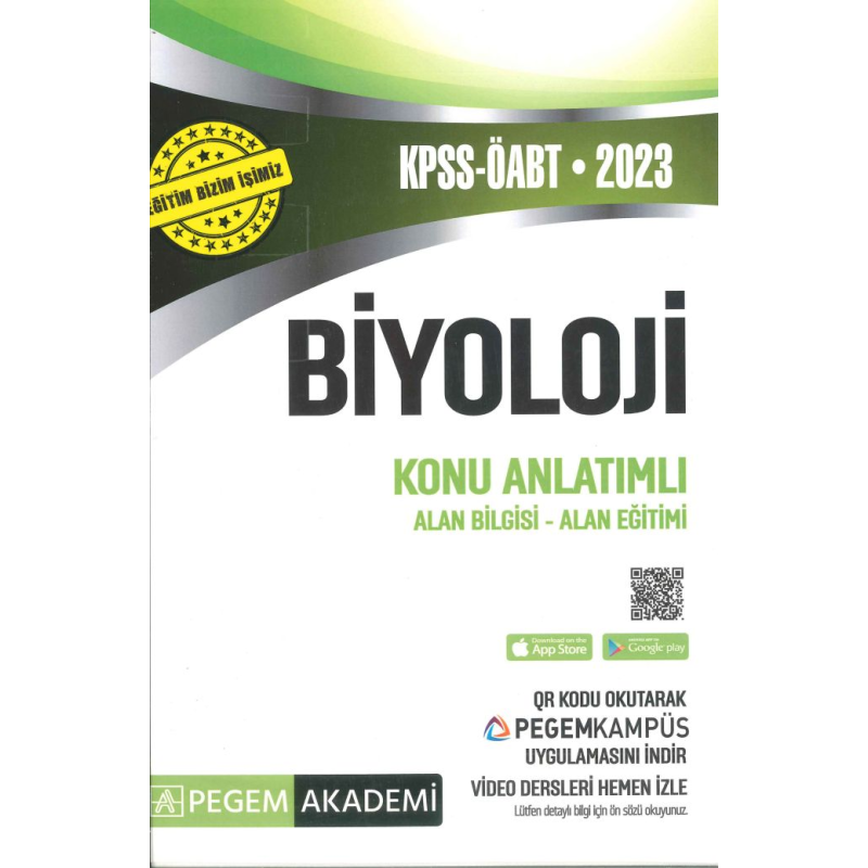 BİYOLOJİ KONU ANLATIMLI ALAN BİLGİSİ-ALAN EĞİTİMİ