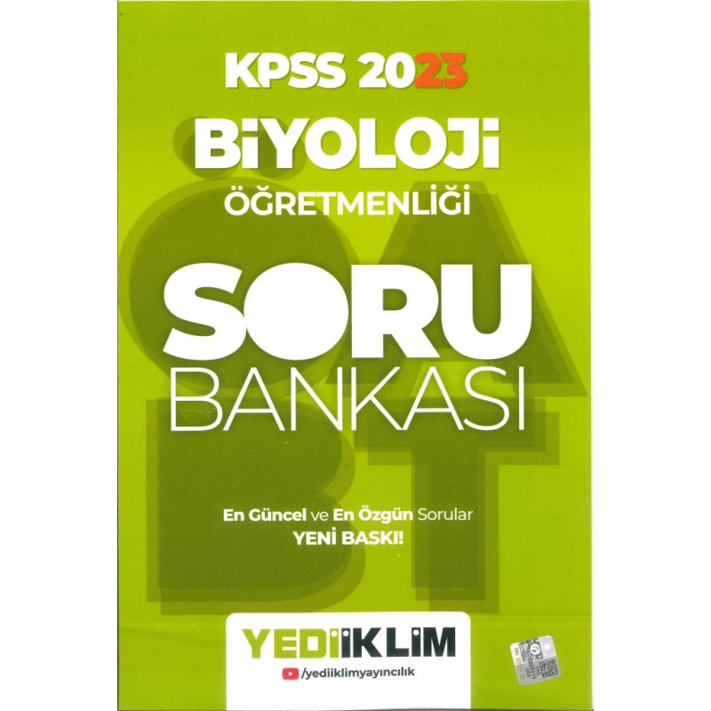 BİYOLOJİ ÖĞRETMENLİĞİ SORU BANKASI