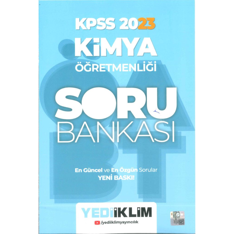 KİMYA ÖĞRETMENLİĞİ SORU BANKASI