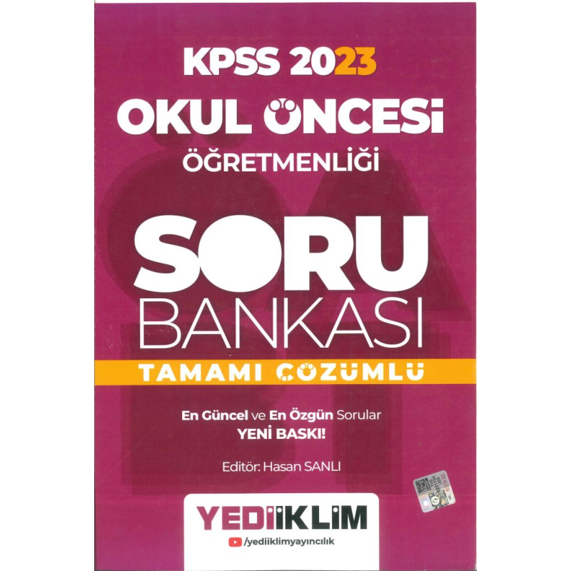 OKUKL ÖNCESİ ÖĞRETMENLİĞİ TAMAMI ÇÖZÜMLÜ SORU BANKASI