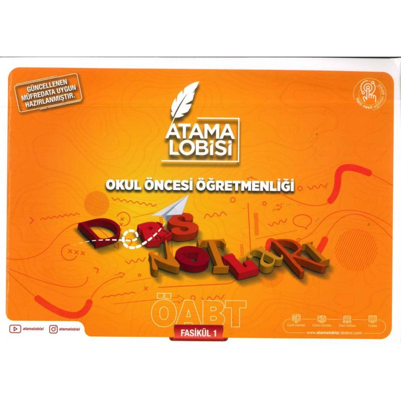 OKUL ÖNCESİ ÖĞRETMENLİĞİ DERS NOTLARI FASİKÜL 1