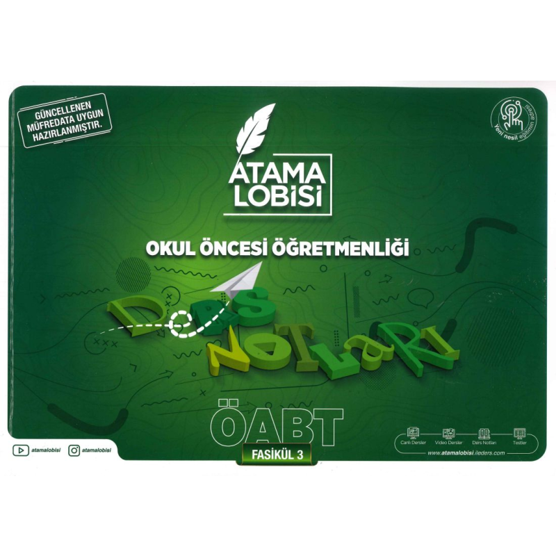 OKUL ÖNCESİ ÖĞRETMENLİĞİ DERS NOTLARI FASİKÜL 3