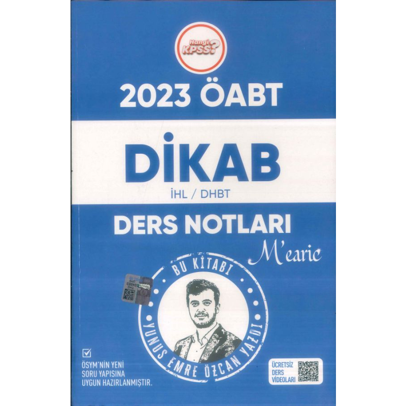 DİKAB/İHL/DHBT DERS NOTLARI MEARİC