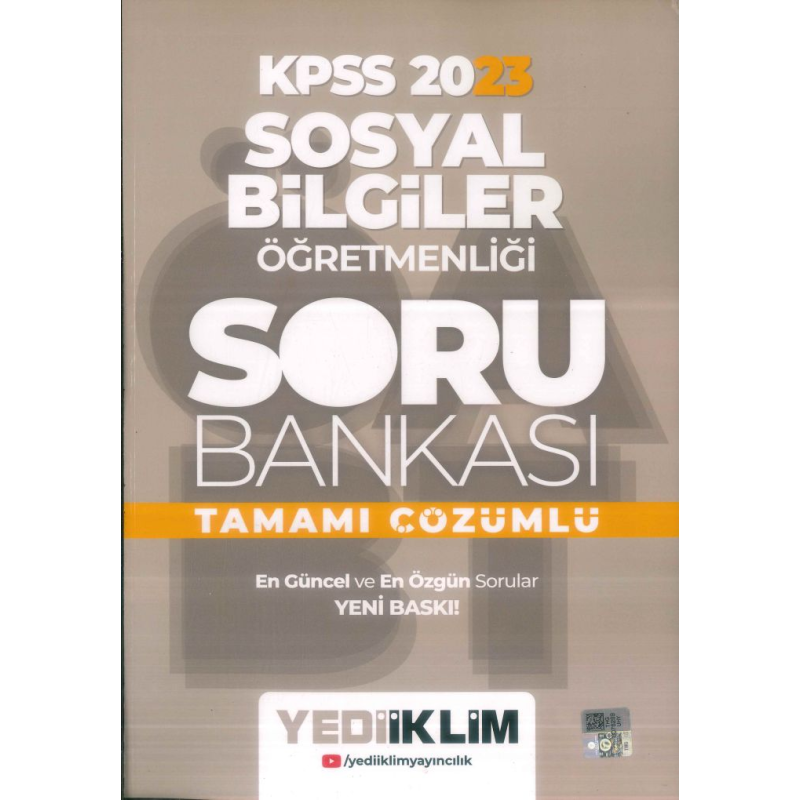 SOSYAL BİLGİLER ÖĞRETMENLİĞİ SORU BANKASI TAMAMI ÇÖZÜMLÜ