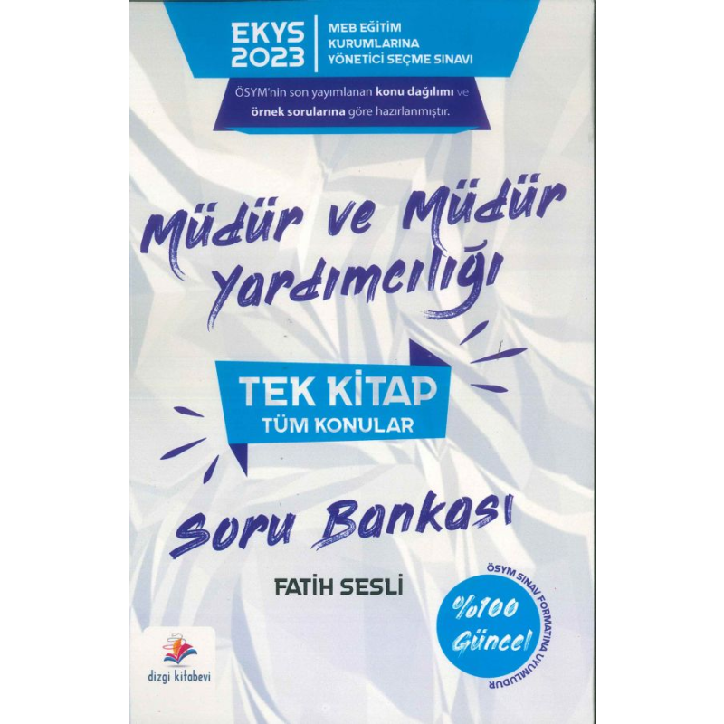 MÜDÜR VE MÜDÜR YARDIMCILIĞI TEK KİTAP SORU BANKASI TÜM KONULAR