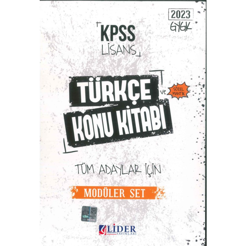 TÜRKÇE KONU KİTABI