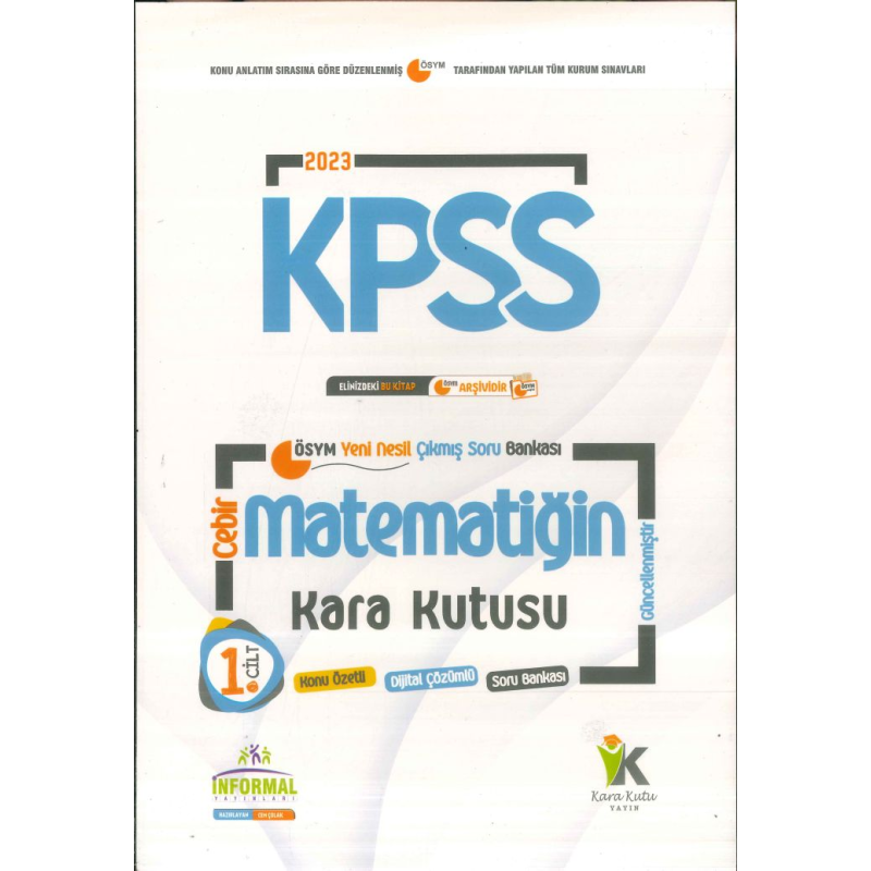 MATEMATİĞİN KARA KUTUSU (CEBİR) CİLT 1