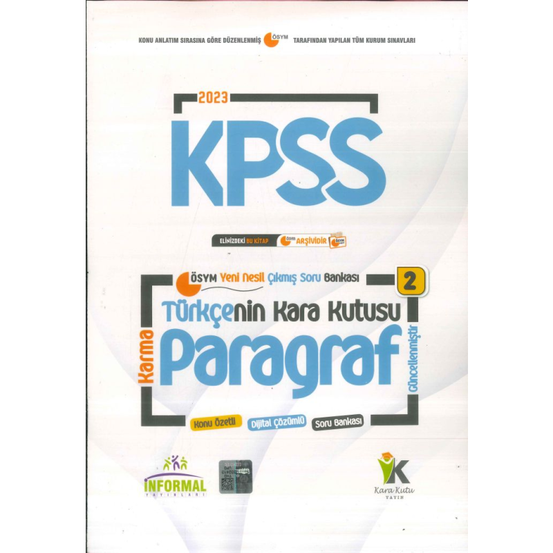 TÜRKÇENİN KARA KUTUSU PARAGRAF (KARMA)