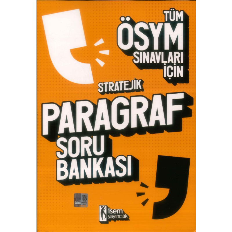 STRATEJİK PARAGRAF SORU BANKASI