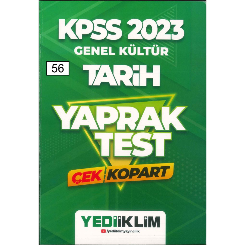 TARİH ÇEK KOPART YAPRAK TEST