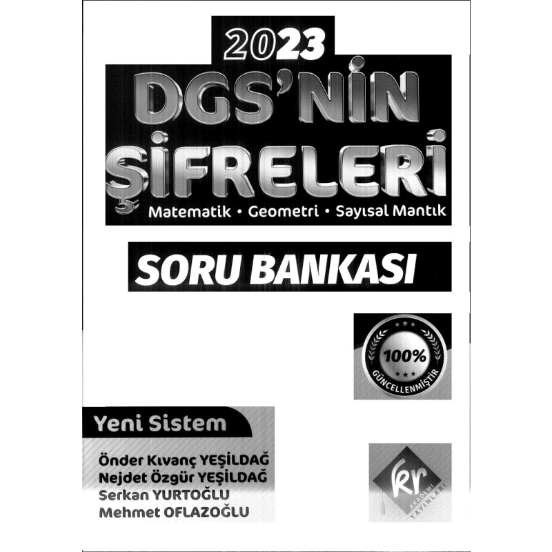 DGS'NİN ŞİFRELERİ MAT GEO SAYISAL MANTIK SORU BANKASI