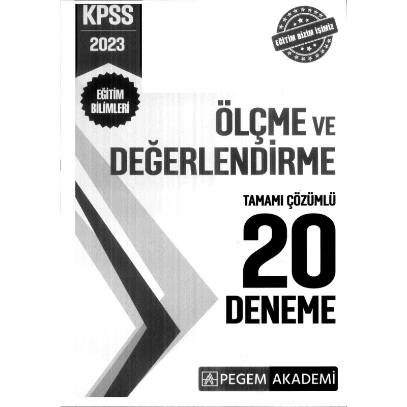ÖLÇME VE DEĞERLENDİRME 20 DENEME ÇÖZÜMLÜ