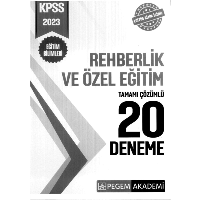 REHBERLİK VE ÖZEL EĞİTİM 20 DENEME ÇÖZÜMLÜ