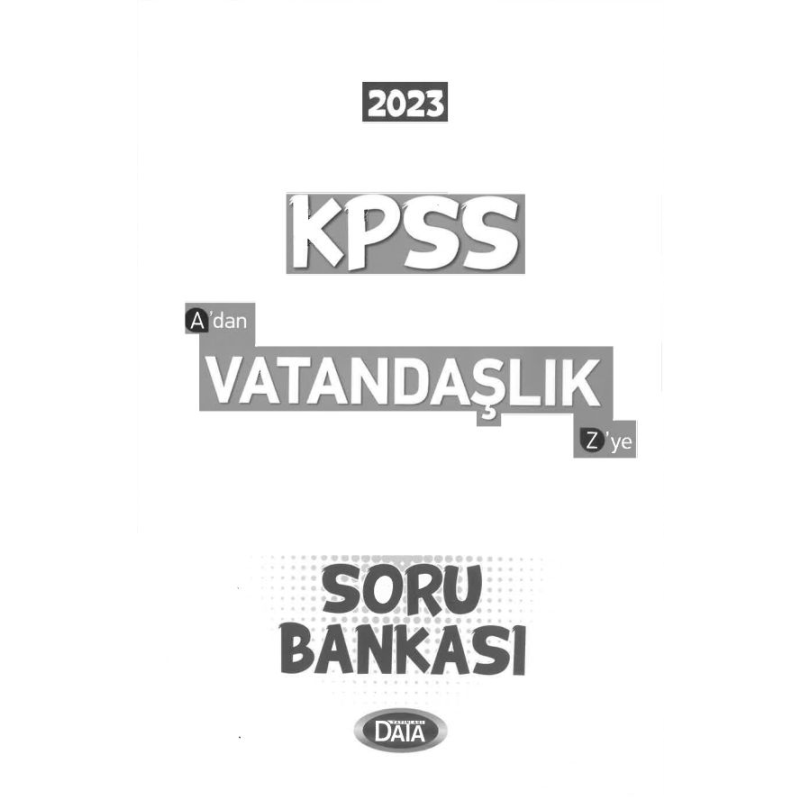 A'DAN Z'YE VATANDAŞLIK SORU BANKASI