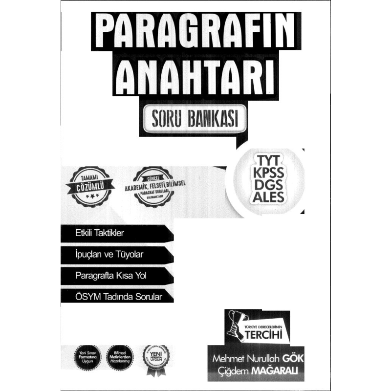 PARAGRAFIN ANAHTARI SORU BANKASI