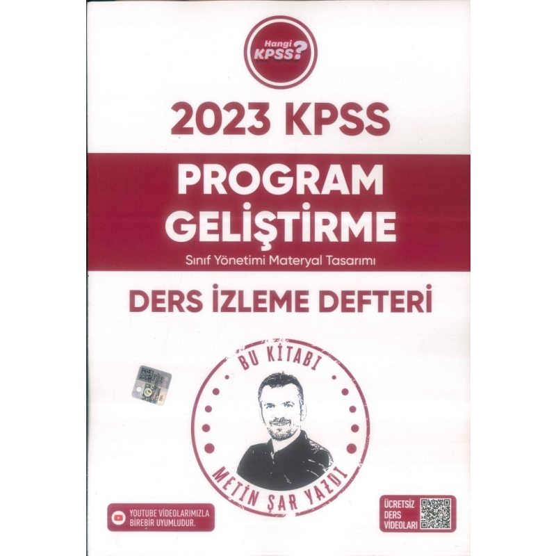 PROGRAM GELİŞTİRME DERS İZLEME DEFTERİ