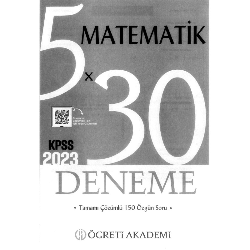 MATEMATİK 5*30 DENEME ÇÖZÜMLÜ