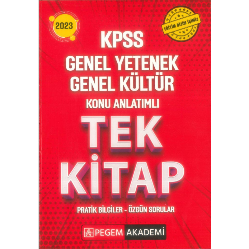 KONU ANLATIMLI TEK KİTAP