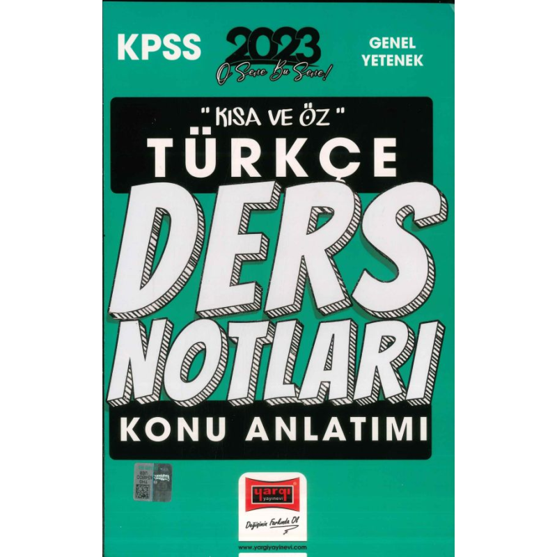 KISA VE ÖZ TÜRKÇE DERS NOTLARI KONU ANLATIMI