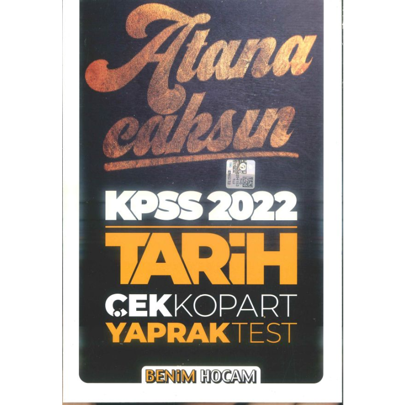 ATANACAKSIN TARİH ÇEK KOPART YAPRAK TEST