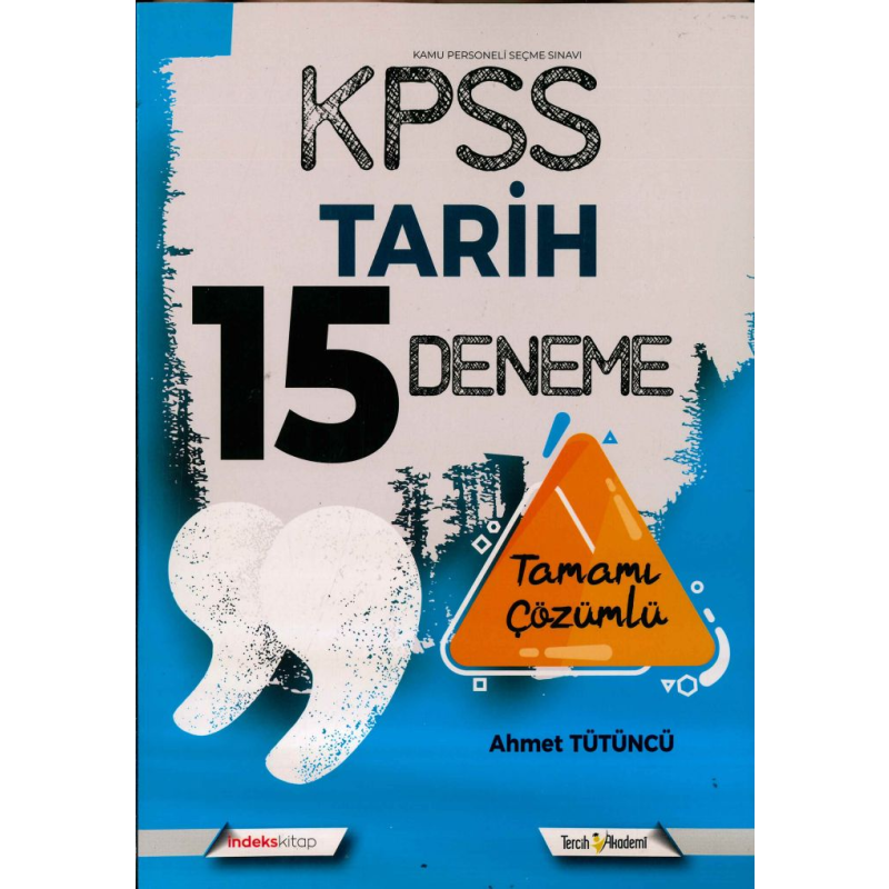 TARİH 15 DENEME TAMAMI ÇÖZÜMLÜ