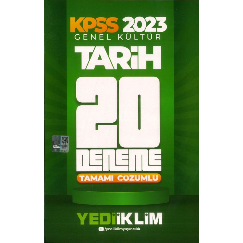 TARİH 20 DENEME TAMAMI ÇÖZÜMLÜ
