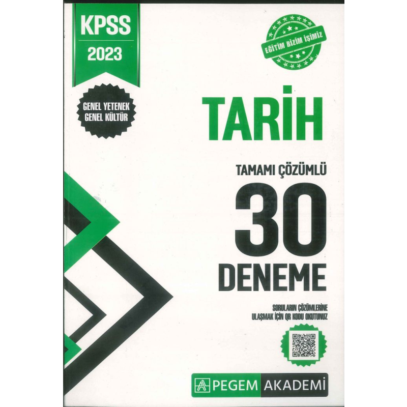 TARİH TAMAMI ÇÖZÜMLÜ 30 DENEME