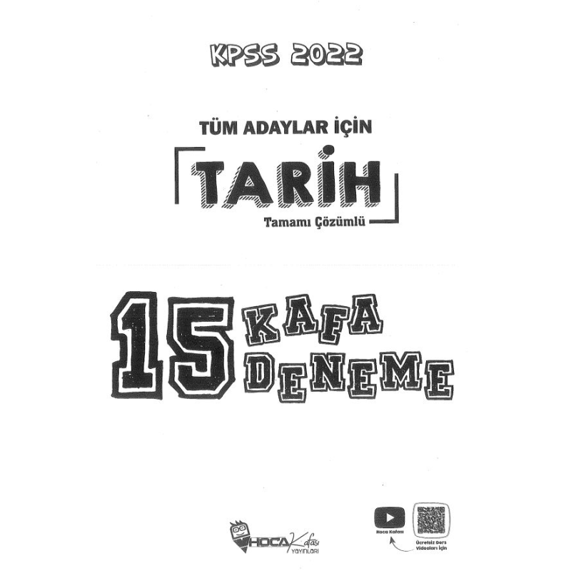 TÜM ADAYLAR İÇİN TARİH TAMAMI ÇÖZÜMLÜ 15 KAFA DENEME