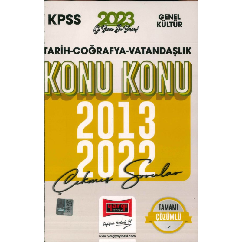 TARİH COĞRAFYA VATANDAŞLIK KONU KONU 2013-2022 ÇIKMIŞ SORULAR ÇÖZÜMLÜ