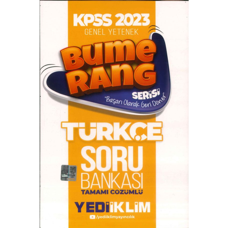 BUMERANG TÜRKÇE TAMAMI ÇÖZÜMLÜ SORU BANKASI