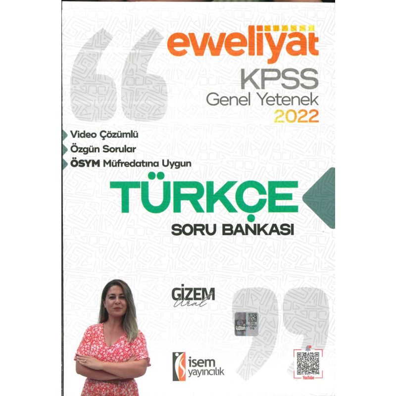 EVVELİYAT TÜRKÇE ÇÖZÜMLÜ SORU BANKASI