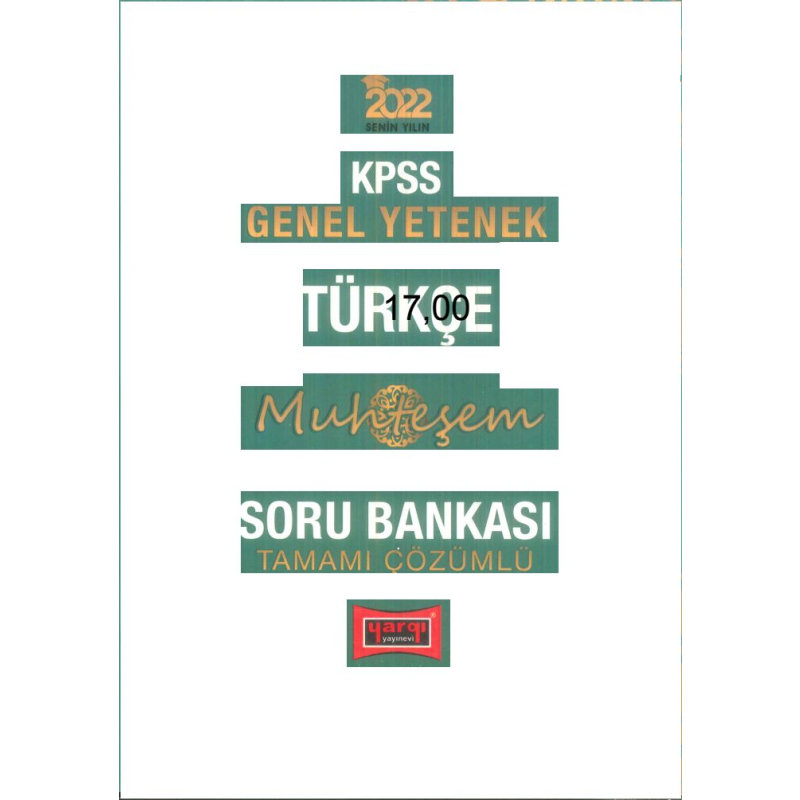 MUHTEŞEM TÜRKÇE ÇÖZÜMLÜ SORU BANKASI