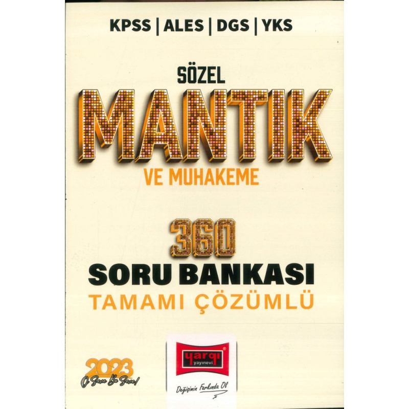 SÖZEL MANTIK VE MUHAKEME 360 ÇÖZÜMLÜ SORU BANKASI