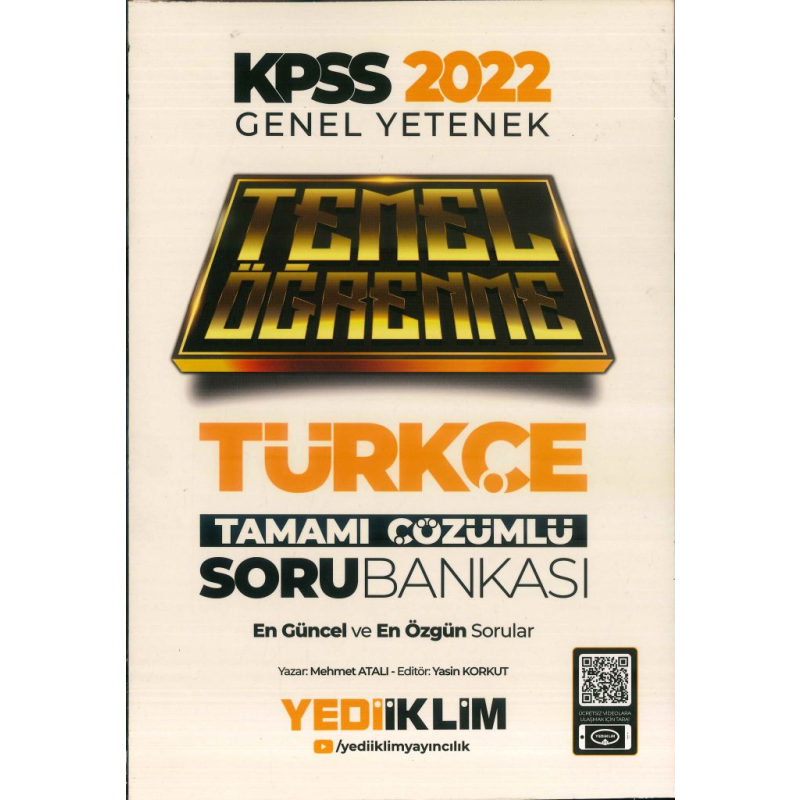 TEMEL ÖĞRENME TÜRKÇE TAMAMI ÇÖZÜMLÜ SORU BANKASI