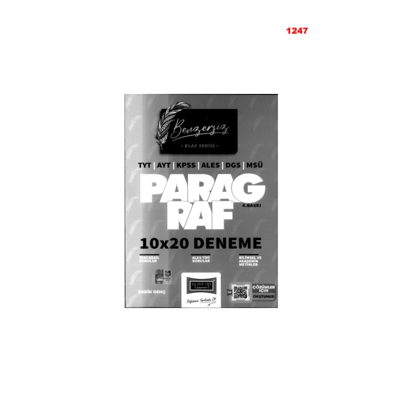 BENZERSİZ SERİSİ PARAGRAF 10*20 DENEME