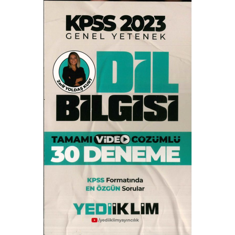 DİL BİLGİSİ TAMAMI VİDEO ÇÖZÜMLÜ 30 DENEME