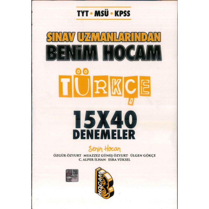 SINAV UZMANLARINDAN TÜRKÇE 15*40 DENEMELER
