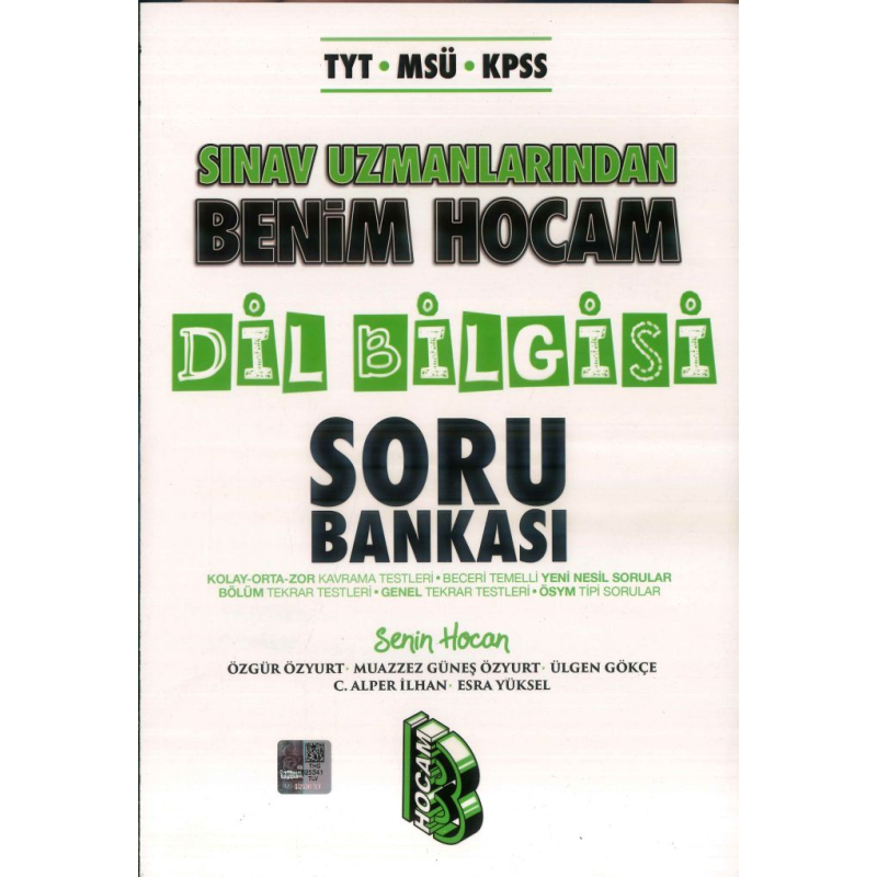 SINAV UZMANLARINDAN DİL BİLGİSİ SORU BANKASI