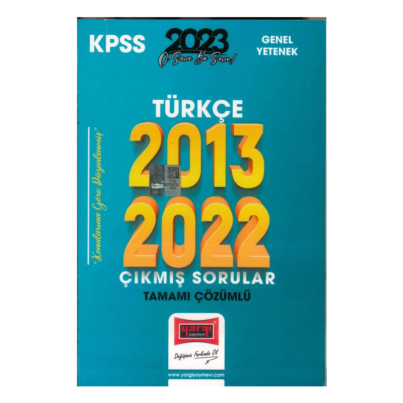 TÜRKÇE 2013-2022 ÇIKMIŞ SORULAR TAMAMI ÇÖZÜMLÜ