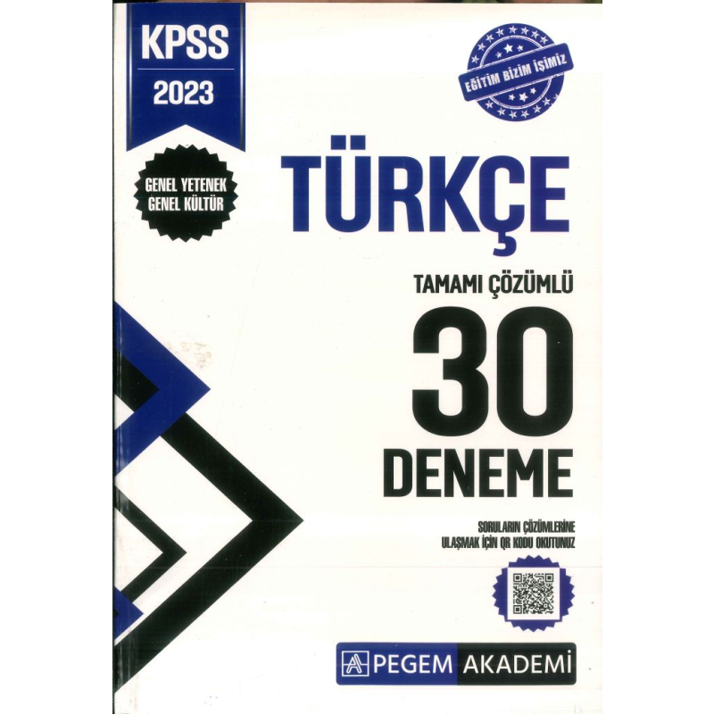 TÜRKÇE TAMAMI ÇÖZÜMLÜ 30 DENEME