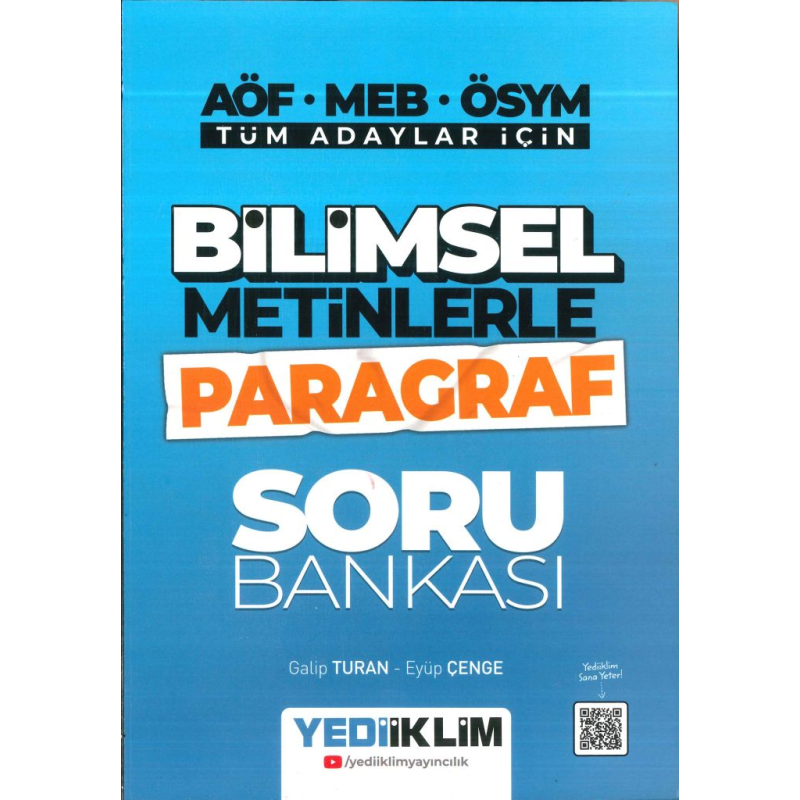 BİLİMSEL METİNLERLE PARAGRAF SORU BANKASI